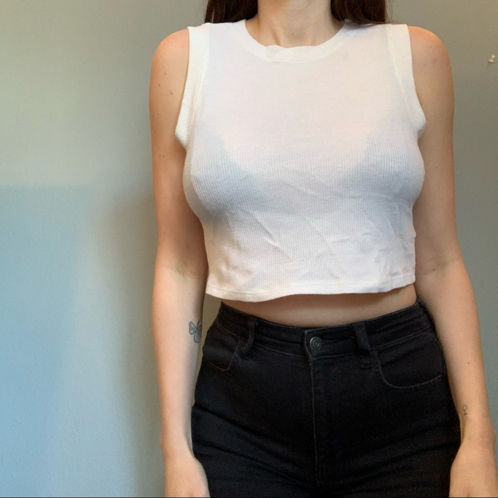 Waffle Knit Crop